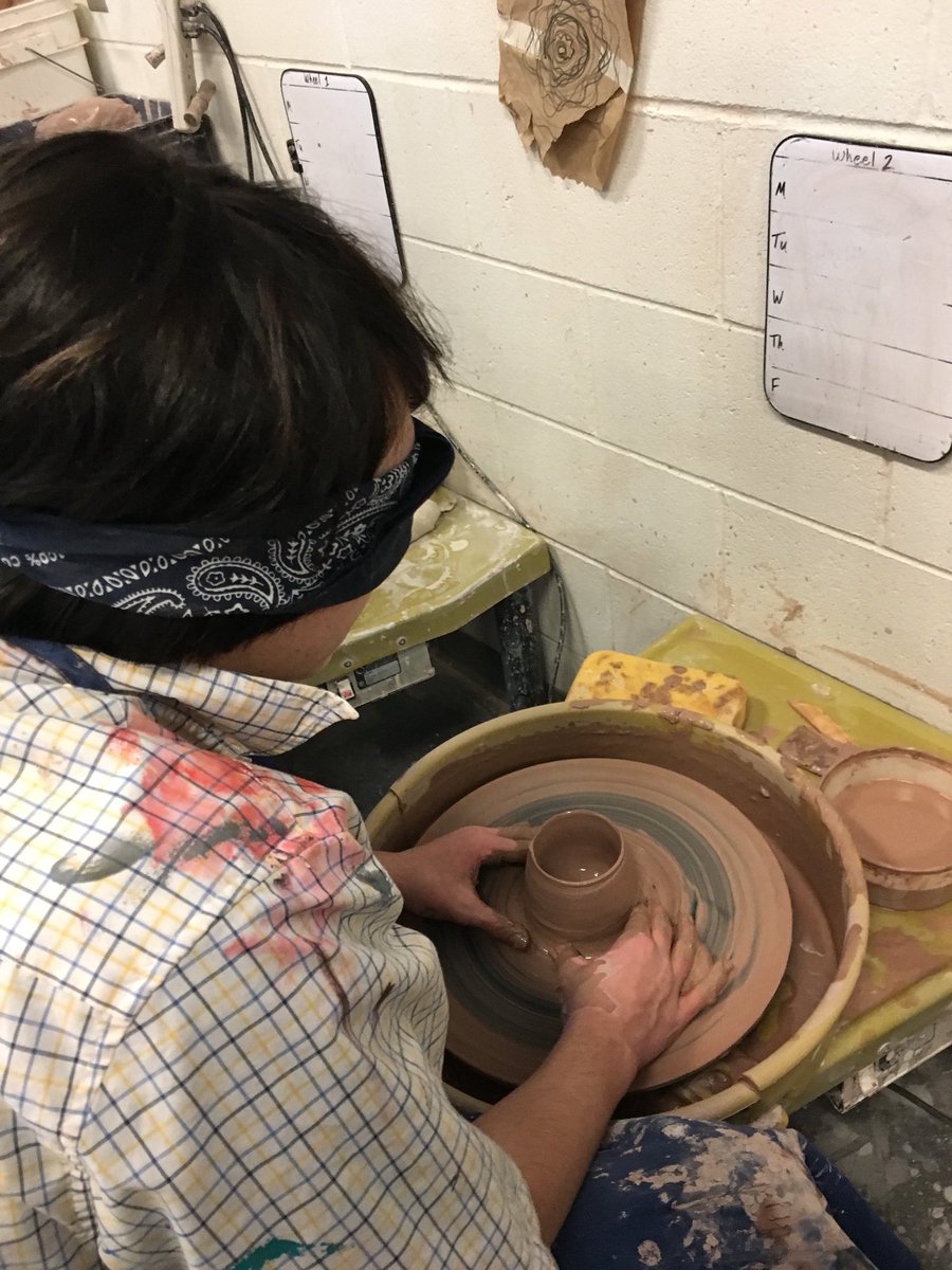 cgvision2020's tweet photo. Going for the gold... Pottery Olympics under way in Mrs. Dason’s class!! https://t.co/5GuwbbHtYZ