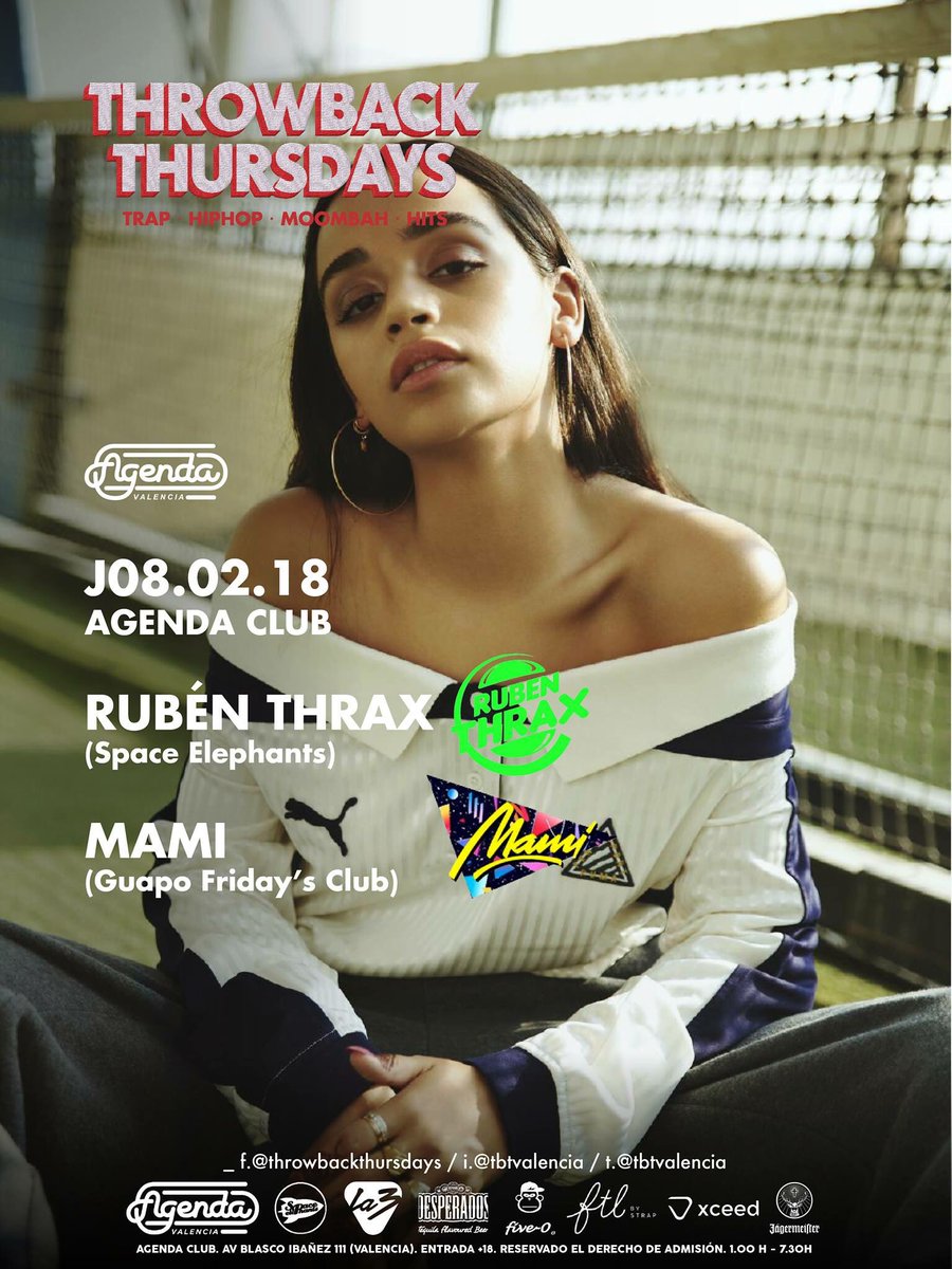 PREPÁRATE PARA MOVER EL CULO🔥
Si te mola el Trap, el Reggeaton, el HipHop y todo tipo de Urban Hits… esta noche te esperamos en Agenda Club.

LISTA GRATIS: goo.gl/TC2eSY