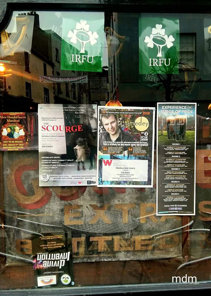 shellakeypookey's tweet photo. It only took 32 years of #scourging #pints in here to get my #poster on the #glass
#Mackens #Wexford
#TheScourge #premieres #March
#GoodJesus
Bookings @wexfordarts https://t.co/DphLDHpIpT