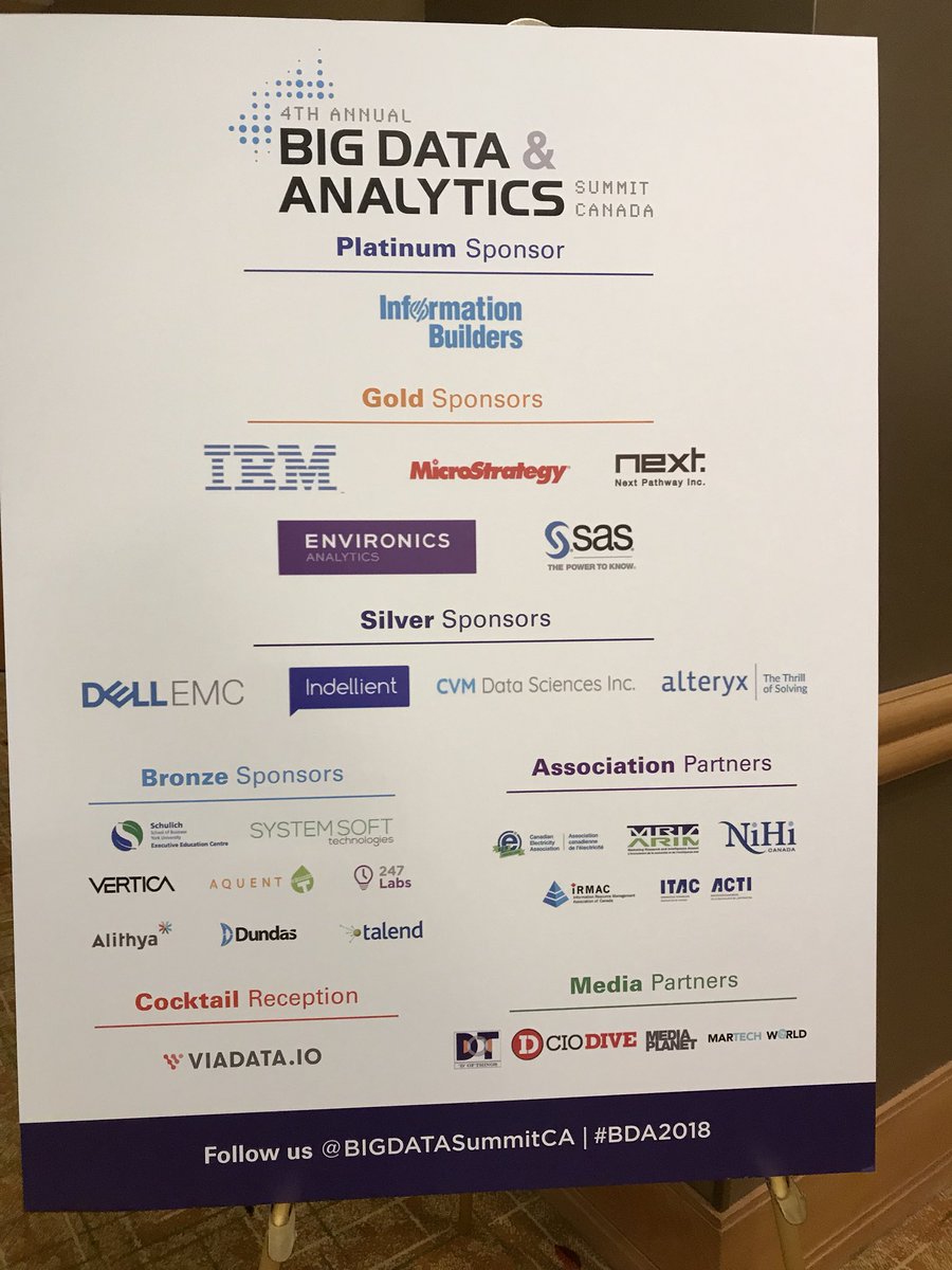 EricCaiEA's tweet photo. Meet @EnvironicsA at @BIGDATASummitCA's #BDA2018 today! We are a Gold Sponsor and have a booth at @TorontoMarriott. Talk to us about our #data products, #software, and consulting services! https://t.co/Zad9dgmjw5 #Business #Marketing #Toronto #Analytics #PRIZM5 #ENVISION5 https://t.co/XOMPBdUnl7