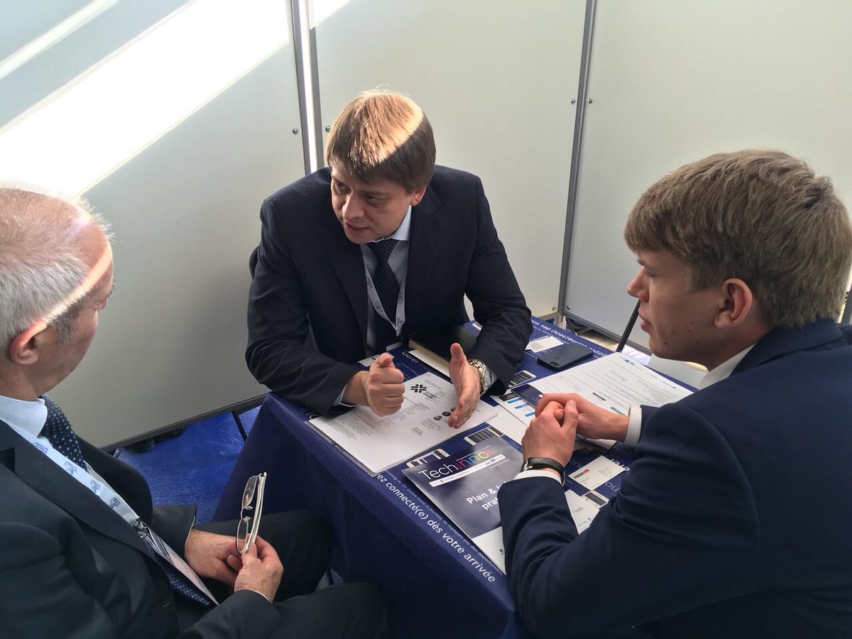 LisinDenis's tweet photo. I’m proud of my team @it_clover. We have finished very difficult day: debut at @TechInnov. I have found very clever clients and partners. We met strongest innovators and leaders in the World here. https://t.co/6KQCtOTaUS