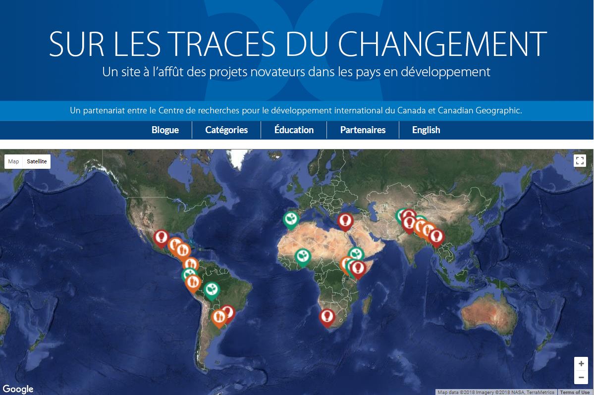 IDRC_CRDI's tweet photo. Le #saviezvous? Chaque mois, le blogue Sur les traces du changement présente une nouvelle histoire sur le #devinternational, soulignant la contribution du Canada à la construction d'un monde meilleur. Visitez le blogue de @CanGeo blog https://t.co/JyiTwQ4kCx #SDI2018 #ODD https://t.co/MrBIiG4A9L