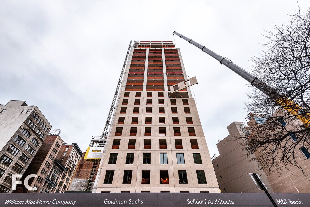 Facade installation is underway at 21 E 12 residential tower by <a href="/SelldorfArch/">Selldorf Architects</a>.
fieldcondition.com/blog/2018/2/8/…