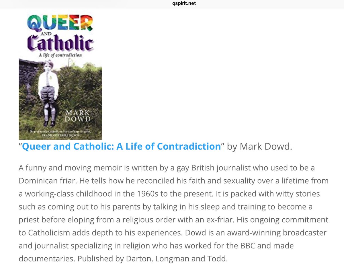 AmazingLove_DLT's tweet photo. Lovely to see 3 @dlt_books titles listed in the #QSpirit @JesusInLoveBlog #Top25 #LGBT+ #Christian books of 2017: @BrandanJR’s #OurWitness, #JaimeSommer’s #119 and @DowdMark’s #QueerAndCatholic https://t.co/YLPwi0mM23 https://t.co/FiRsusQ85y