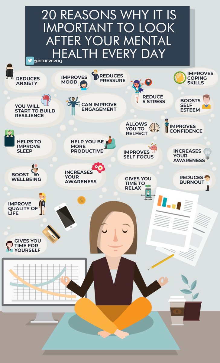 LEAD_Coalition's tweet photo. 20 reasons why it is important to look after your #mentalhealth every day 

(image: @BelievePHQ) #wellness #health https://t.co/9pD8tf7KAJ