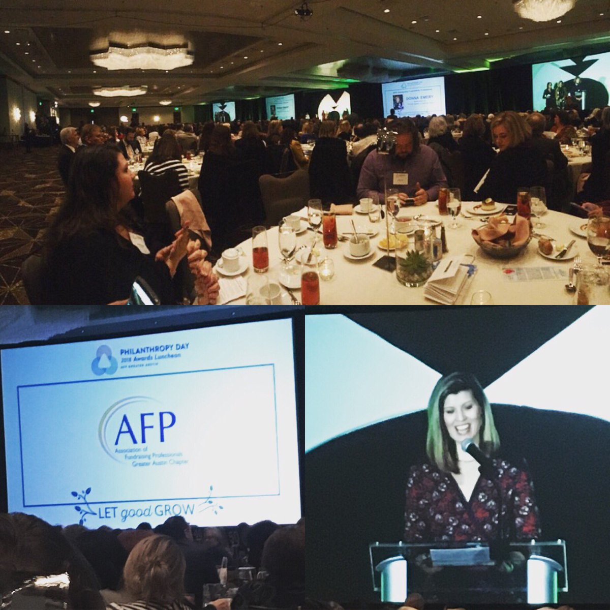 KSmith2009's tweet photo. Awesome time today at the @afp_austin #PDay2018 Luncheon! So many ppl dedicated to making the world a better place!!!!! #LetGoodGrow https://t.co/Ix7VximowC