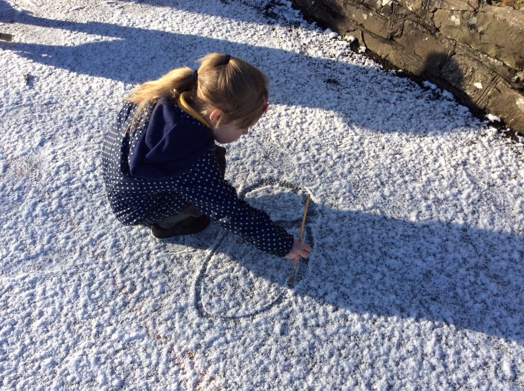 GwynfrynY's tweet photo. Hwyl yn yr eira. Fun in the snow. #marcio #markMaking #drawingPictures #tynnuLluniau #formingletters #ffurfioLlythrennau #cyfnodsylfaen #foundationphase π¨οΈβοΈβοΈ https://t.co/9MSKdUS6qH