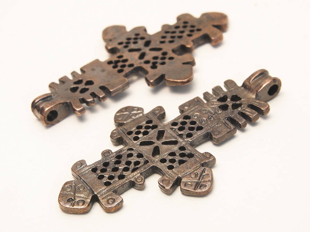 TabithaStudio's tweet image. Ethiopian Cross, Coptic Cross, Copper Plated with Brown Patina etsy.me/2EccGAR #supplies #copper #religious #beads #pendant #greekmetalcasting #cross #largecross #religiouscross