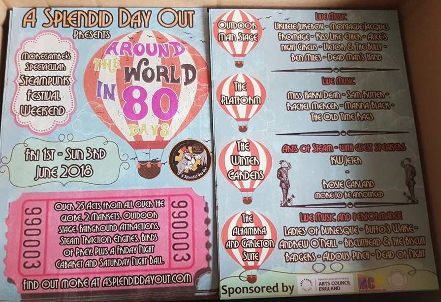 A bill of fantastic talent... accompanied by that hackneyed idiot Aldous Pinch. #aldouspinch #ASDO <a href="/splendidday/">Asplendiddayout #Steampunk #Festival 🎶🎵🎶🎩⚙️🚂</a>