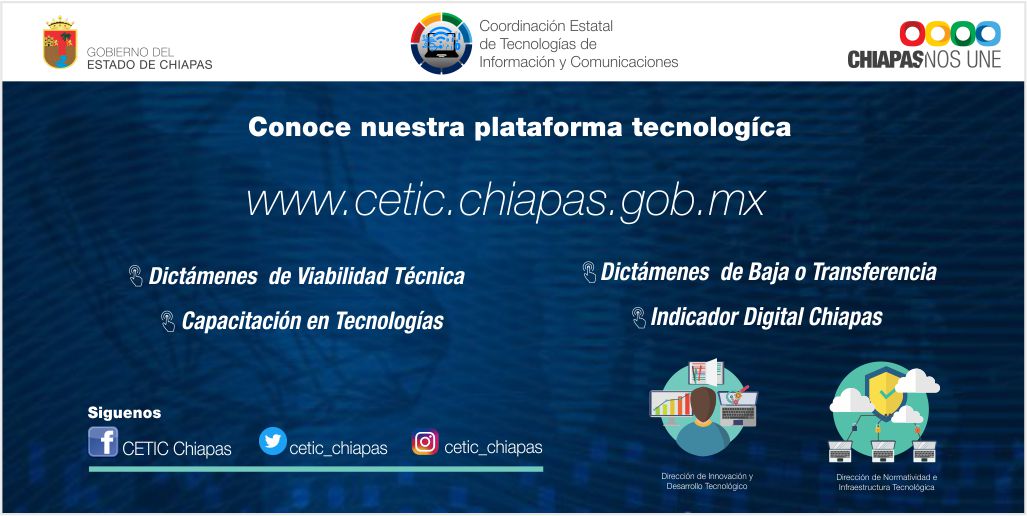cetic_chiapas's tweet photo. Reducir la Brecha Digital, mediante la utilización de las Tecnologías de la Información y Comunicaciones, para fortalecer a un Gobierno Abierto, Transparente y Organizado.
Coordinación Estatal de Tecnologías de Información y Comunicaciones
#CETIC_Chiapas
@SESESPChiapas https://t.co/vY0a6Ltxvo