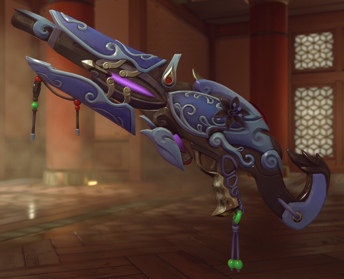 Widowmaker's Black Lily and gun, Widow's Kiss.