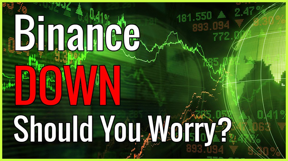 BrentRDunn's tweet photo. Binance Is Down - Should You Worry? https://t.co/wdoP6FUtHc #Binance #Binancedown #BinanceVideo https://t.co/tFtKXyfzRC