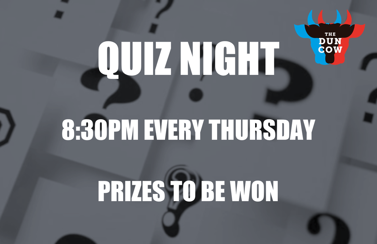 Test your knowledge tonight from 8:30pm! Who's in? #PubQuiz