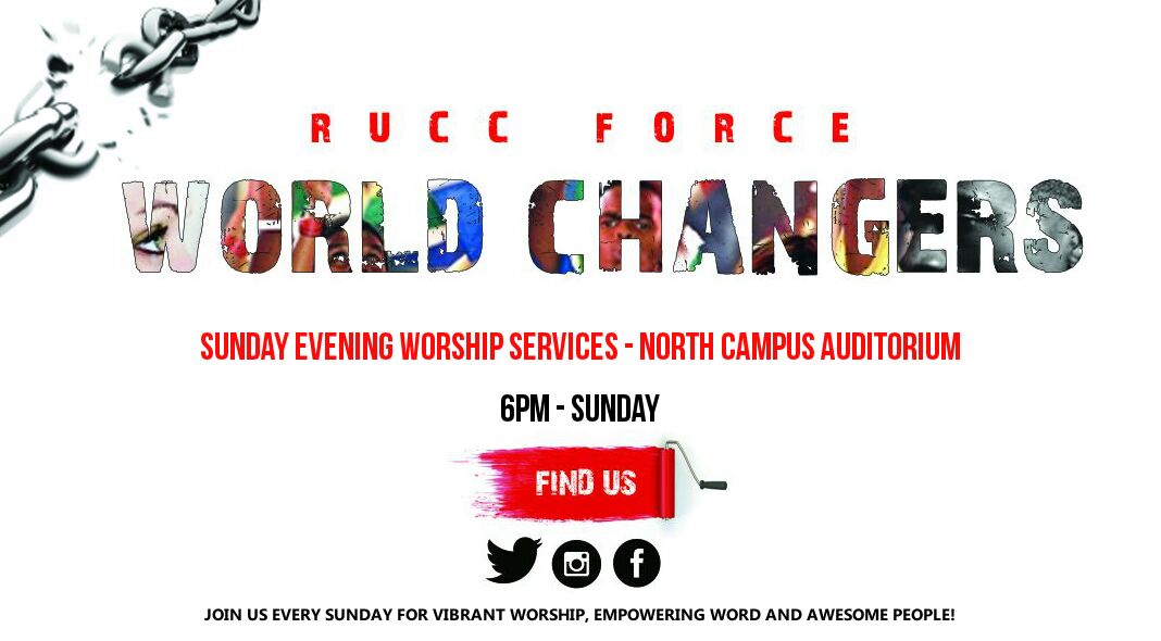 SivePhandle's tweet photo. We're starting with our @Ruccforcepe #World_Changers services this coming Sunday at @MandelaUni North Campus 18:00. IT'S GOING TO BE AMAZING. https://t.co/i1l25tSDTp