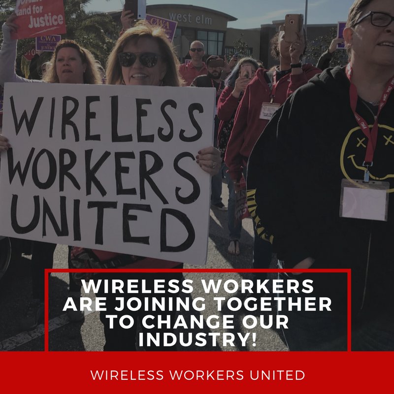 T-Mobile, AT&amp;T and Verizon Wireless workers TOGETHER. Who can stop us? If you care about good wages, integrity, and building a solid foundation of respect on the job, please read our Statement of Principles and add your name today! #WeExpectBetter buff.ly/2nJBlmc