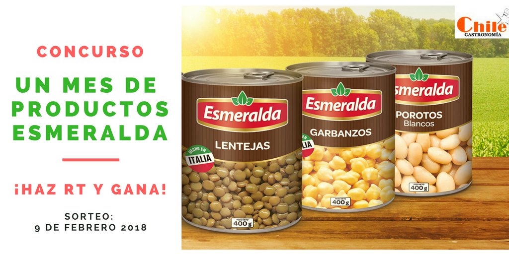 Chilegast's tweet photo. #CONCURSO Para los seguidores de #Chilegastronomia, mañana sortearemos dos premos por UN MES de productos #Esmeralda! ganadores serán quienes den más RT a las publicaciones de este concurso. Quién será el-la afortunad@? Válido en #Santiago A ganar!!😍👍👍 #Verano2018 https://t.co/gUu4RpYwci