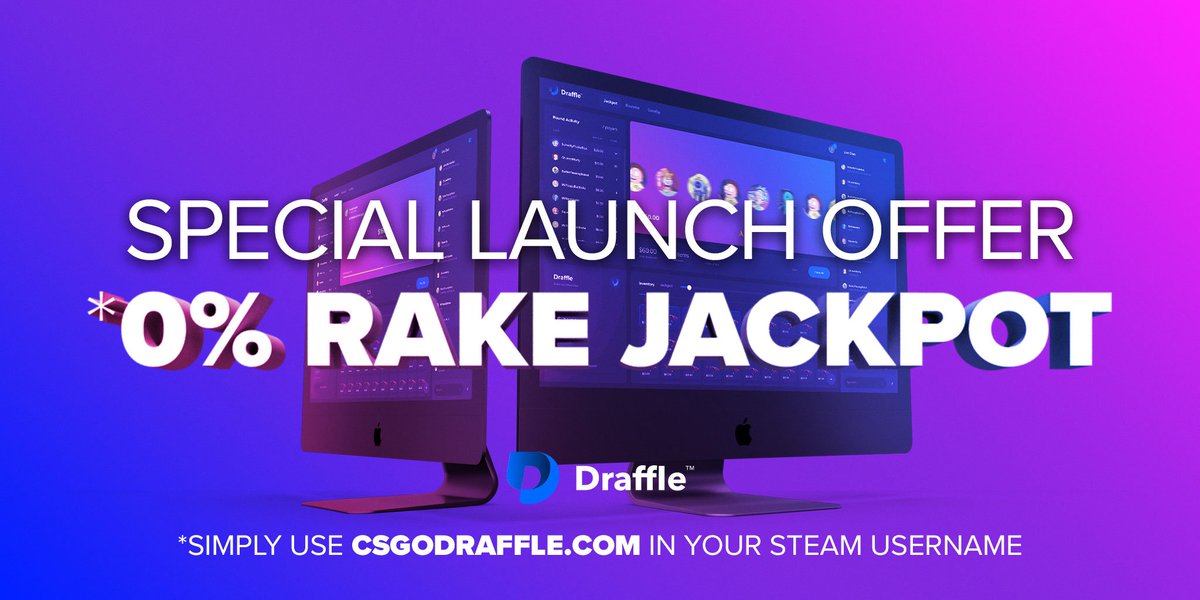 csgodraffle's tweet photo. SPECIAL LAUNCH OFFER!!! 🎁
With 0% Rake. 💰

#CSGOJackpot #CSGOGiveaway #csgoskins https://t.co/W6FFJmQqok