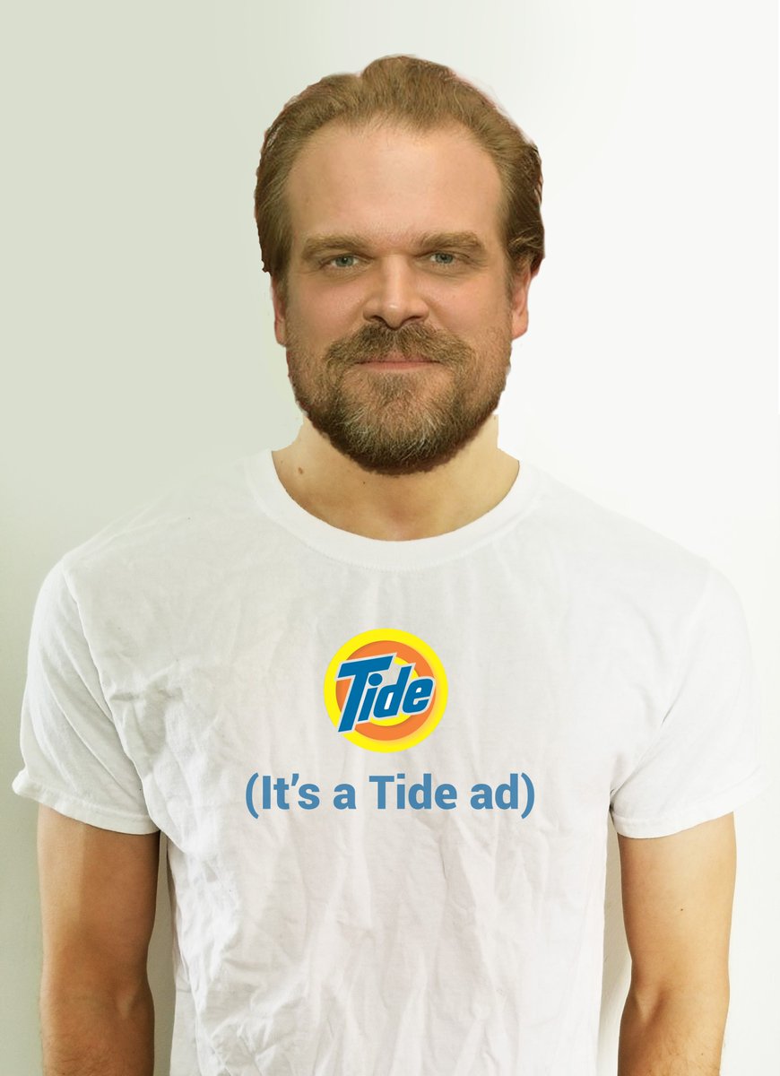 monilpatel01's tweet photo. @tide @DavidKHarbour New idea for a t-shirt design. What do you think? https://t.co/MAeBTZmVmw