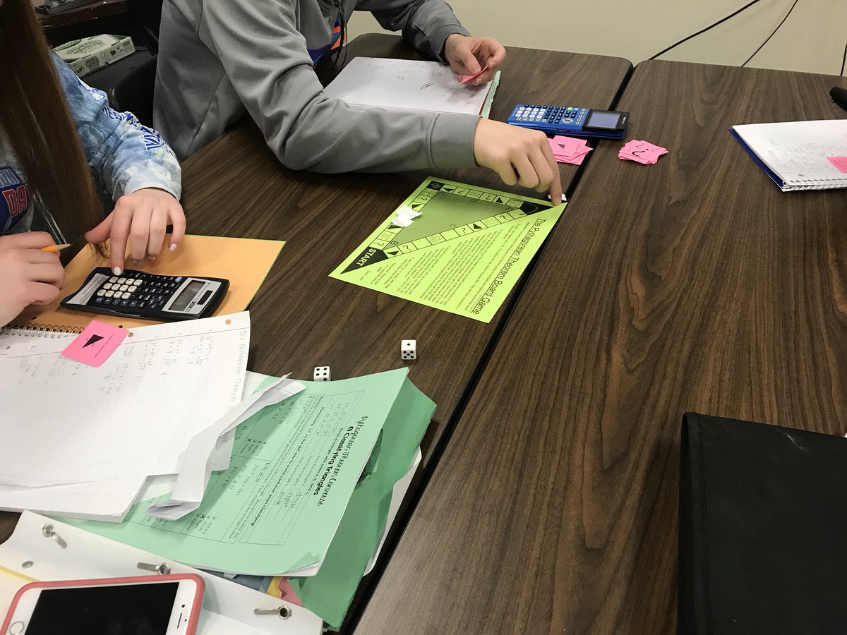 parkrapidsmath's tweet photo. Pythagorean board game! Competition was intense. “This is so much fun and I’m not winning!” #whyiteach #prmath2018 https://t.co/xVd75NsJy9