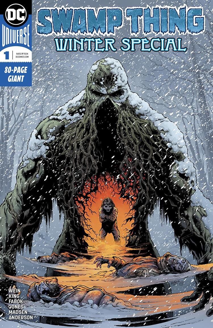 LonnieNadler's tweet photo. Swamp Thing Winter Special #1 by @TomKingTK and @JasonFabok is a heartfelt, tragic treasure. It serves as a reminder of just how special Swampy is. I would like more of this. https://t.co/9rrg5Y0aYV