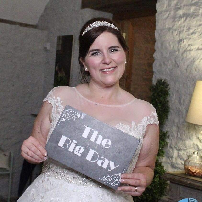 My beautiful Bride and good friend, Gemma looking gorgeous on her Wedding day! Hair &amp; Makeup by me. #wedding #bride #hair #makeup