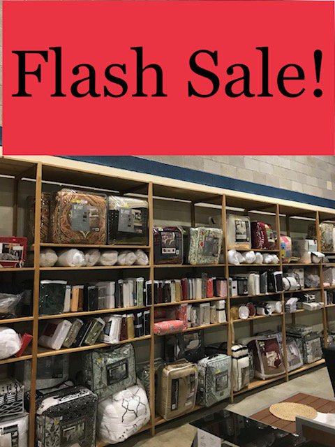 RJsflashsale's tweet photo. OUR VERY FIRST FLASH SALE! Today from 3pm -6pm ALL BEDDING will be an additional 10% off at the register! Offer valid today only. #RJsflashsale https://t.co/c6xxpBmTz8
