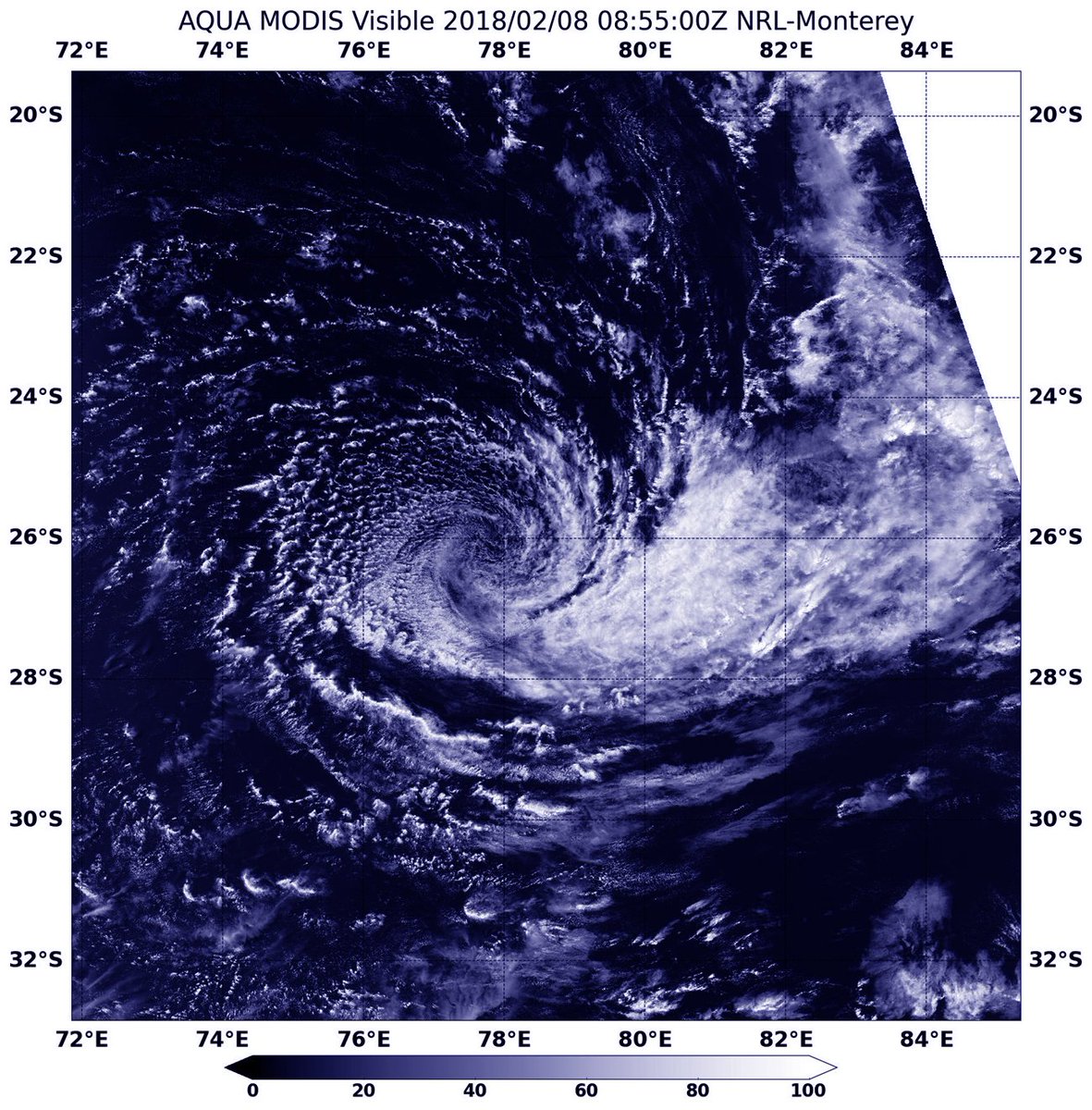 NASAAtmosphere's tweet photo. NASA Finds a Weak and Wispy Tropical Cyclone #Cebile
Vertical wind shear had already taken its toll on Tropical Cyclone Cebile when NASA's Aqua satellite passed over the Southern Pacific Ocean on Feb. 8.
https://t.co/epD6IymdCn https://t.co/OIkHzmTzdR
