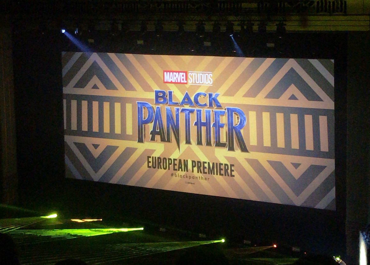 Bring it on! #BlackPanther European Premiere 🍿🖤