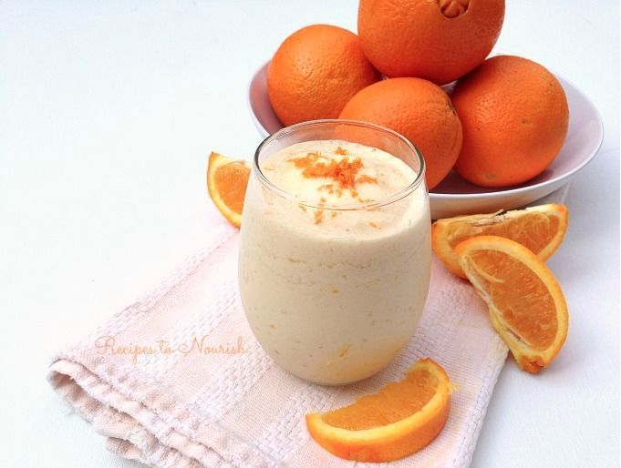 #RealFood Orange Creamsicle #Smoothie - via <a href="/Recipes2Nourish/">Recipes to Nourish</a> #citrus #smoothies buff.ly/2Er4V9y