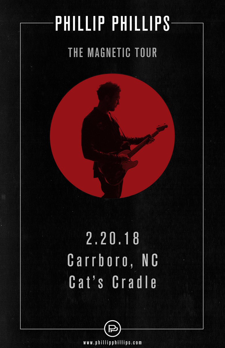 CatsCradleNC's tweet image. TODAY (2/20): 
at Cat's Cradle - @Phillips The Magnetic Tour with @STRIKINGMATCHES - 7PM Doors, 8PM Show