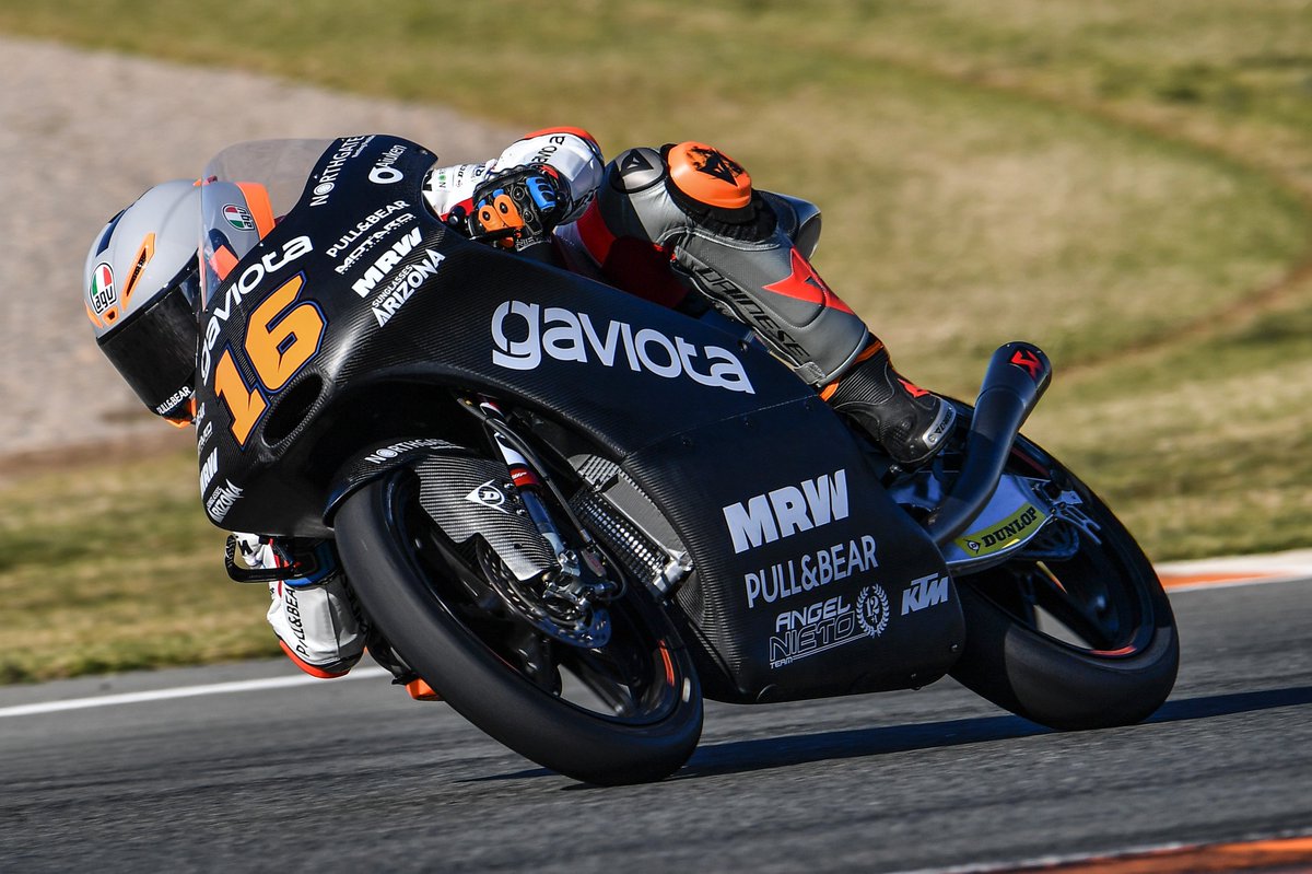 VRRidersAcademy's tweet photo. Valencia Test 🏁 
⏱ combinati delle tre giornate 👇🏻
@M16NO P14 1'40.516 +0.901 
#Moto3 @AngelNietoTeam https://t.co/6vVXwYQjGl