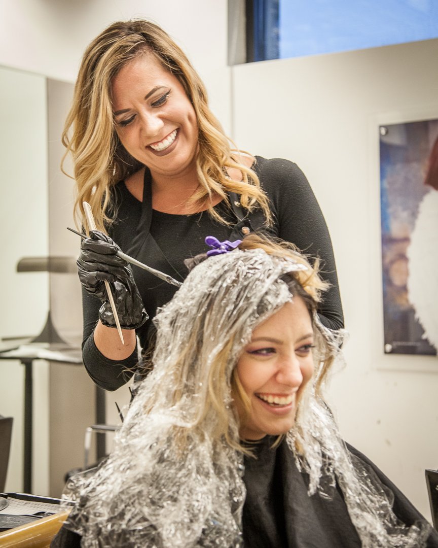 TricociCareers's tweet photo. In just three years as a Colorist at #MarioTricociOldOrchard, Amy has grown immensely in her career. She says the key to this growth + success is to listen to your guests’ wants and needs and to be patient in helping them achieve their final hair goal. #iammario https://t.co/8mCnlevhzU