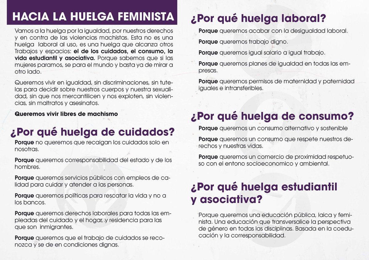 UJComunista_'s tweet photo. [#Feminismo♀✊🏽]
¡Si nosotras paramos el sistema se desploma!
Apoyo total a la #HuelgaFeminista #8M

#HaciaLaHuelgaFeminista #NosotrasParamos

⬇️⬇️⬇️⬇️⬇️⬇️⬇️⬇️⬇️⬇️⬇️⬇️⬇️⬇️⬇️⬇️⬇️ https://t.co/eoRQaixc6Y
