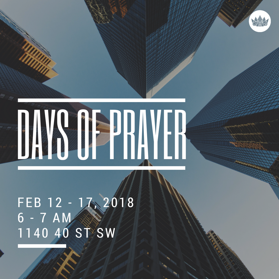 CapstoneYYC's tweet photo. |SPOTLIGHT| 

Coming this Monday we're starting our days of prayer! We're seeing the kingdom of God unfold in Calgary.  

Join us  6 - 7 am @ Rosscarrock Church of Christ as we press into God's heart! 

// 

#wearecapstone #daysofprayer #gospel #power #transform #yyc #church https://t.co/CU9QhqNBy2