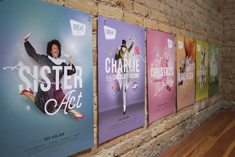 AdventureAdvert's tweet image. We're leaping off the page (quite literally!) with our friends at @GREATtheatre. Check out our latest blog post for all of the eye-popping poster goodness. adventurecreative.com/leaping-off-th…