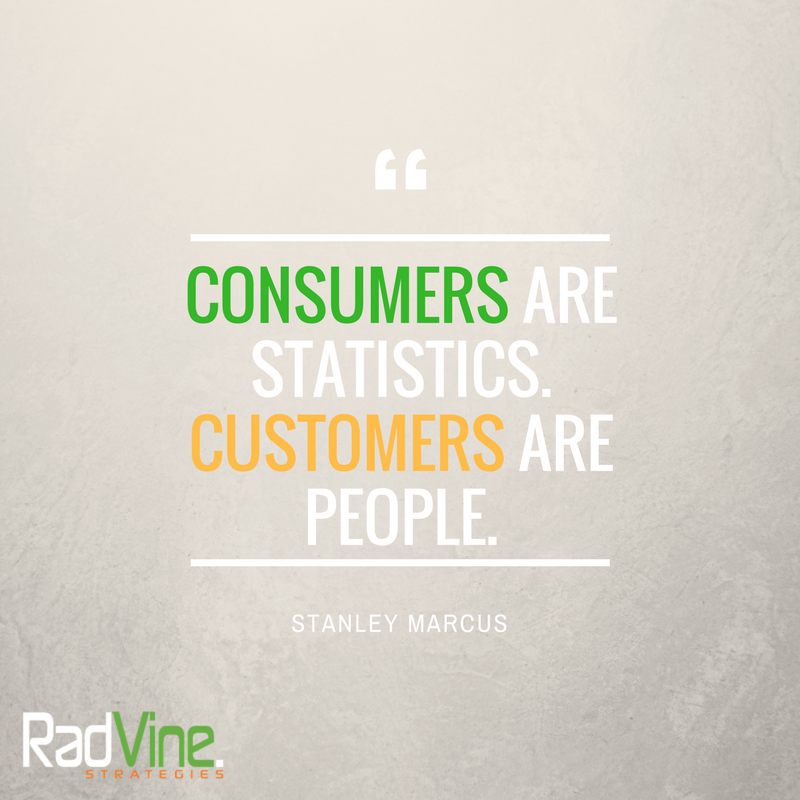 RadVineLive's tweet photo. Marcus believed that “consumer” was a marketing research term, but “customer” was what the people in his stores called themselves.
#customers #consumervscustomer #marketing #smallbusiness https://t.co/IcQasHqUNr