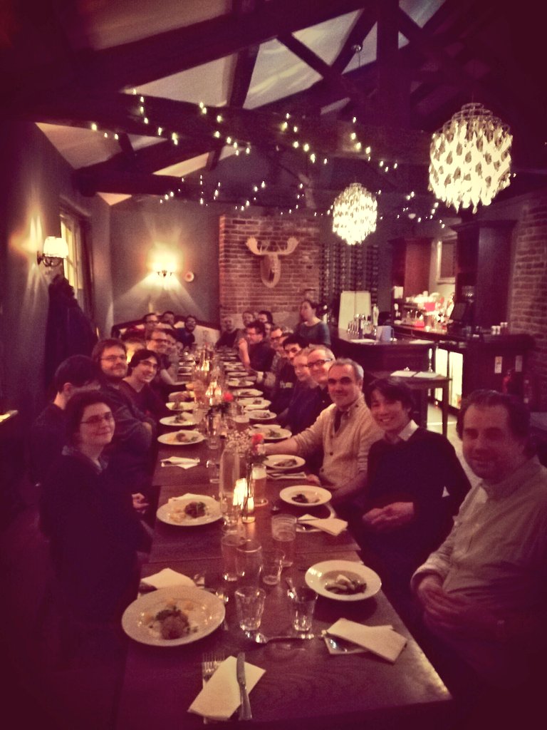 MagicskyF's tweet photo. Consortium gathered tonight in Leeds to enjoy British cuisine and breweries 😋 Cheers to #Skyrmions! https://t.co/8oZKya0iPv