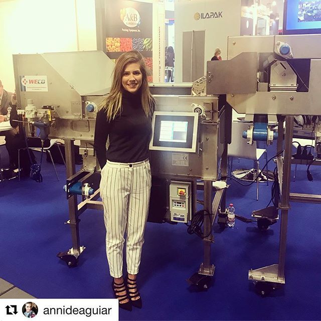 WECOTek's tweet photo. @annideaguiar with @get_repost
・・・
Our Booth #fruitlogistica2018 ! #milbor #weco #A&Bpacking #berlin #messeberlin #blueberries #cherries #automation @wecotek #sortingissexy https://t.co/sQJUzZlgGL https://t.co/FCztUoLkGe