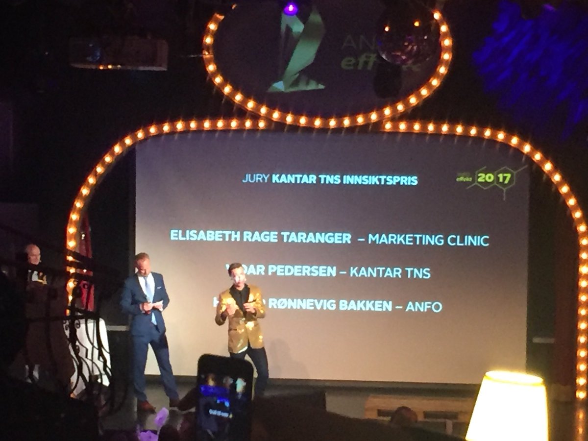 iSandvik's tweet photo. Kantar TNS innsiktspfis i #anfo effekt er #coopobs gratulerer @KantarNorway @Kantar_Media https://t.co/hihCFsIjkD
