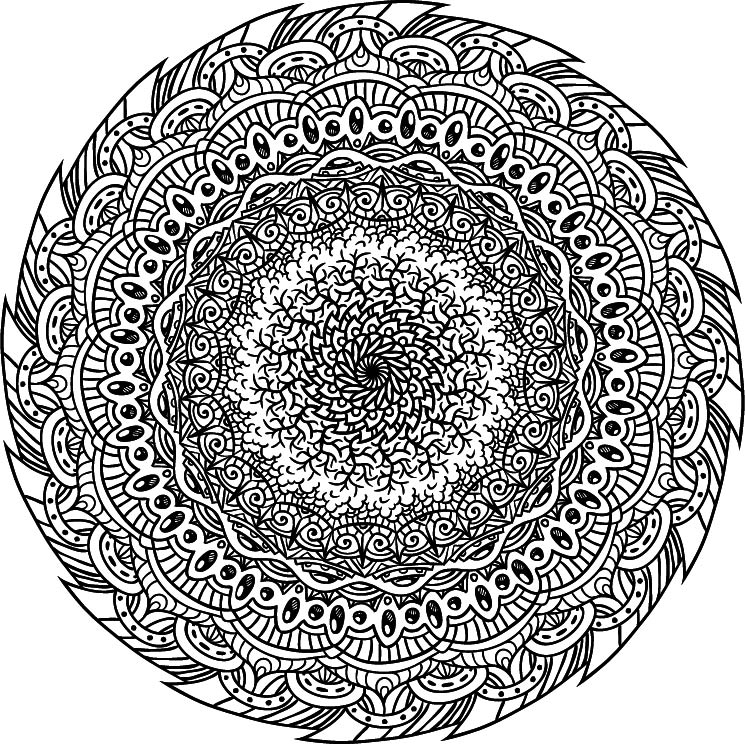 Another #Mandala . #coloring #radialSymmetry