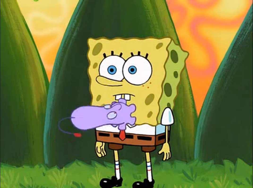 foxygrandpa62's tweet photo. Spongebob, you're never gonna feel better 'til you get this THING off your chest... https://t.co/d7Fpz2KIax