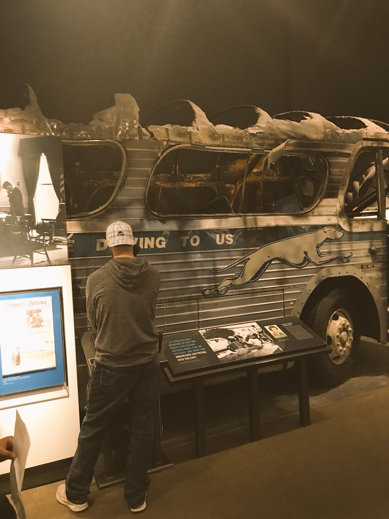 StephanieRaye5's tweet photo. @CommHistX When you’re willing to risk your life so that others are granted equal rights! Freedom Riders #CCHSDSU #CivilRightsMuseum https://t.co/aPfYNLRMDt