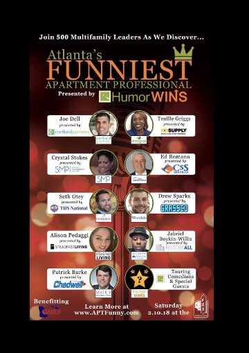 AptFunny's tweet photo. OMG! @HumorWins4u just announced a special ticket for #AFAP this Saturday night @TheFoxTheatre

$85 for “Show Only” general admission. Join hundreds of property management professionals for an incredible show and some of the best networking of your life.

https://t.co/zvD6qt4Xp3 https://t.co/ZgBOJNbHXU
