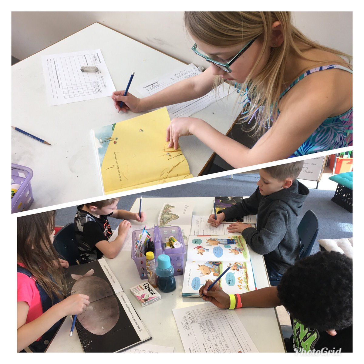 MrsSaretsky's tweet photo. We can independently ask deep questions before, during and after reading our own books. Deep questions keep your thinking going! #iele7 #daily5 #readingcomprehension @IREC1 https://t.co/kV4J3U5Dxb