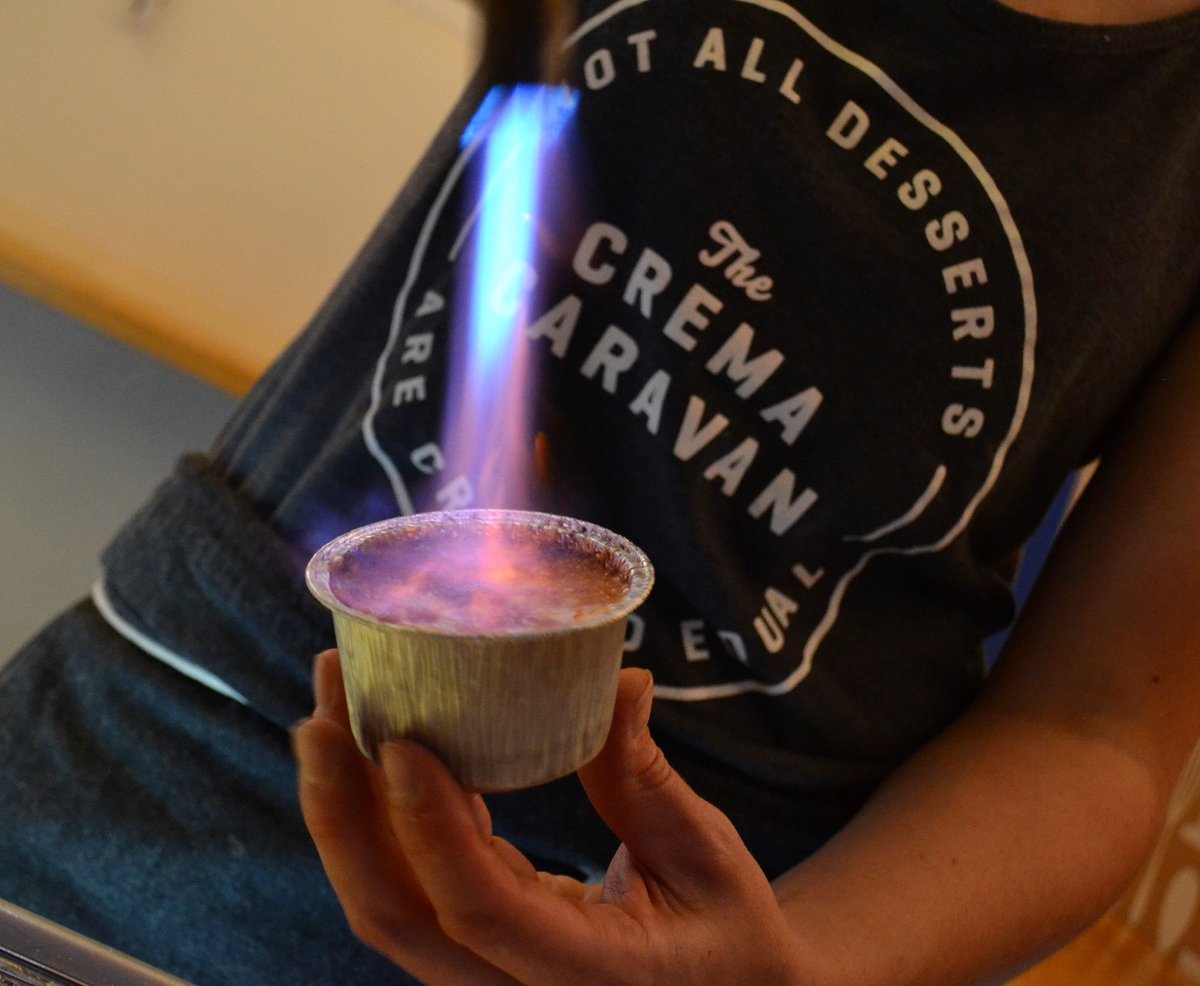 PLATFORMgla's tweet photo. Not all desserts are created equal, so make sure you leave some room for @TheCremaCaravan award winning Crème Brûlée, which won 'Best Dessert' in the 2015 British Street Food awards.
#BurntToOrder #cremebrulee #PLATFORMGLA https://t.co/CH6wHB9r3t