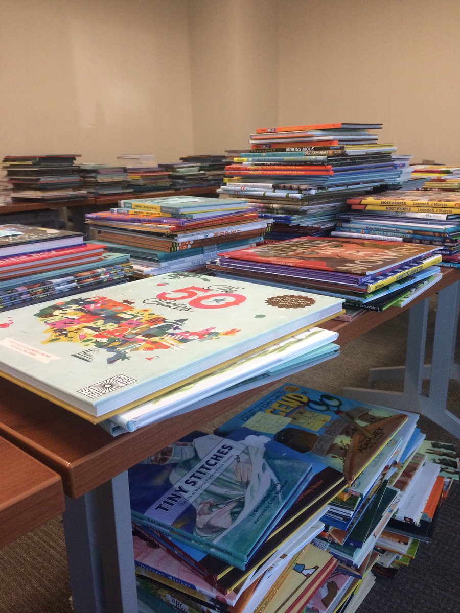 ReadtobeReadyTN's tweet photo. We are busy preparing for the summer grant conferences. Who is ready to explore the book room? 🙋♀️🙋♂️📖 #ReadWriteThinkTN https://t.co/WgmwAlOQrB