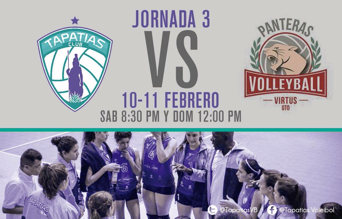 TapatiasVB's tweet photo. Horario corregido
10 y 11 de Febrero en el #JolyRamirez
@for_ortega13 @comudegdl @Electrolit
@voleibolFMVB #LMVB https://t.co/D6tsPxlWBg