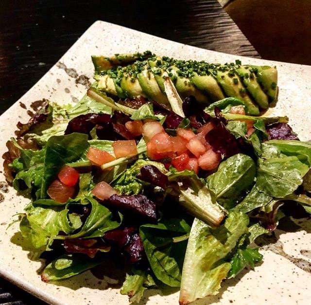 The best way to start off your meal is with our Kani Salad: watermelon, king crab, avocado, arugula (gluten-free!).