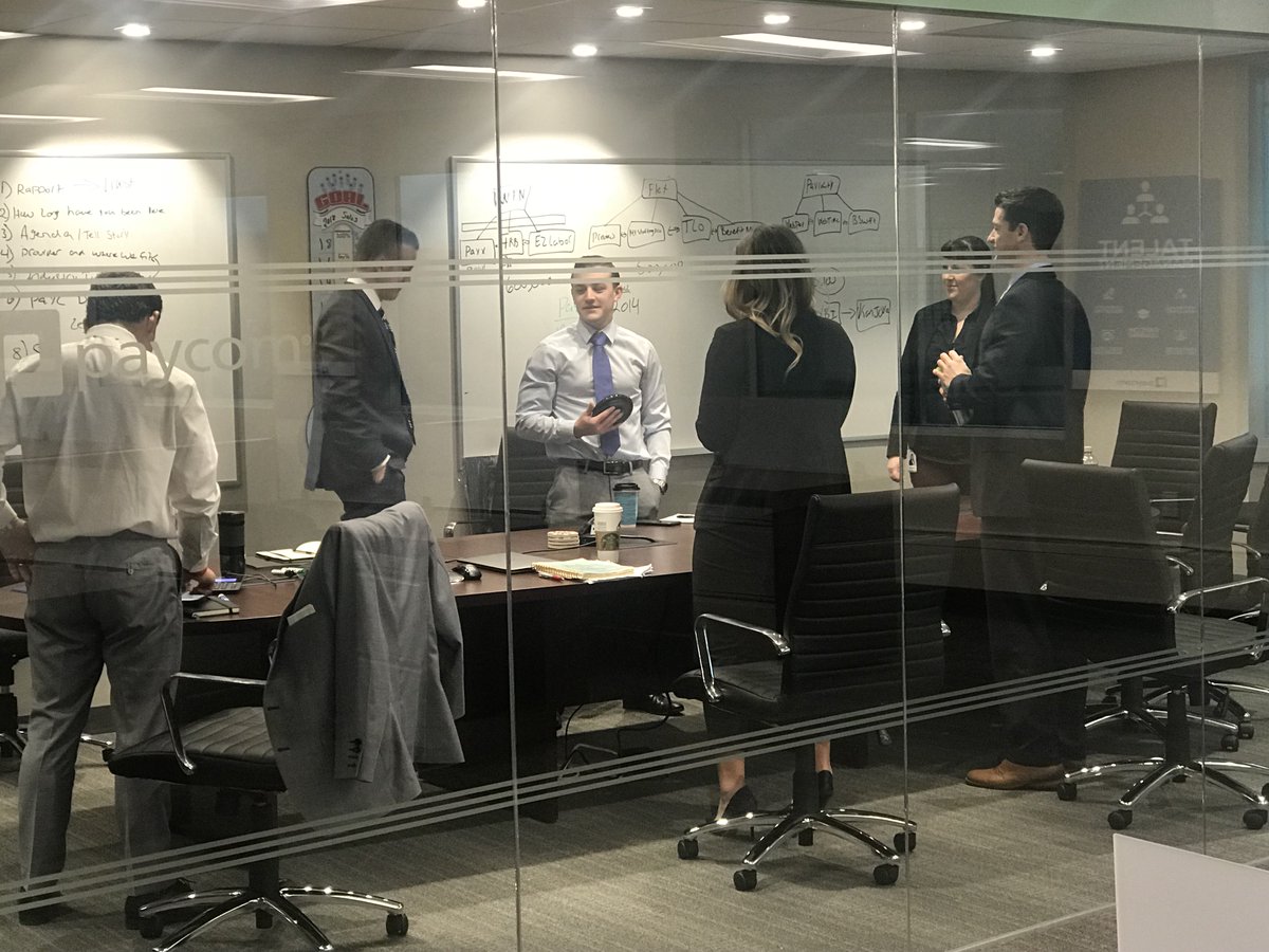 paycomcareers's tweet photo. Our sales team in Long Island, NY, knows that being quick on your feet and mentally sharp are important parts of the job. Sometimes you can find them getting ready for the day with a quick game of Catchphrase! It's all part of building a winning and growing team.
#SellForPaycom https://t.co/y9p5B3K7RD