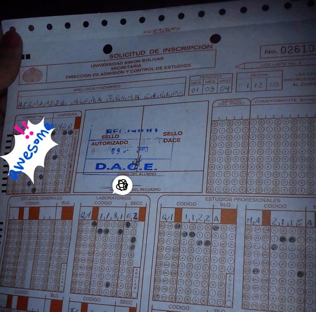 Alumn_USB's tweet image. Hoy en #MiTBTenUSB: Las planillas de inscripción!

Hoy en día la inscripción se hace por internet. Pero antes de eso todos ibamos a comprar nuestra planilla en caja, llenarla con lapiz y entregarla.

¿Cuántas veces te equivocaste llenando la planilla?

Foto cortesía de @franktic